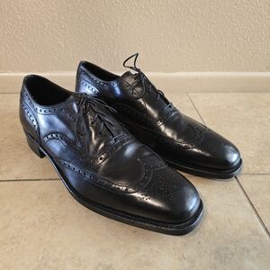 Johnston & Murphy Classic Black Brogue Oxfords